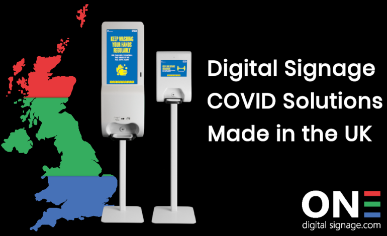 One digital Signage Covid Solutions UK