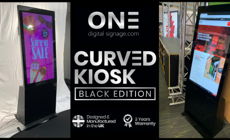 Black Edition Curved Kiosk Header